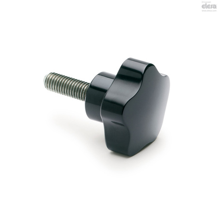 ELESA Stainless steel threaded stud, VC.192/60-SST-p-M12x30 VC.192-SST-p